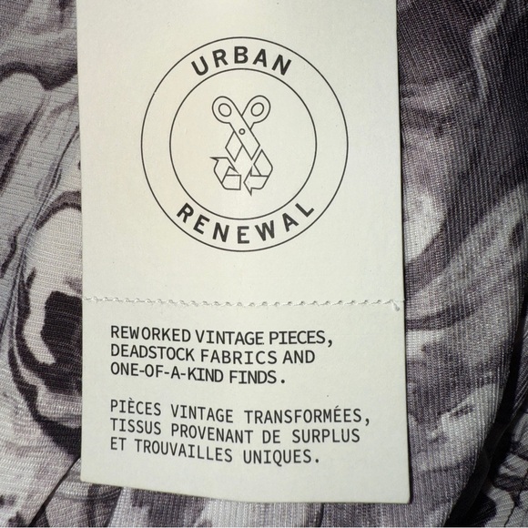 Urban Outfitters Renewal Remnants Y2K Mod Twisted Front Mini Dress NWT Size S - Picture 7 of 11